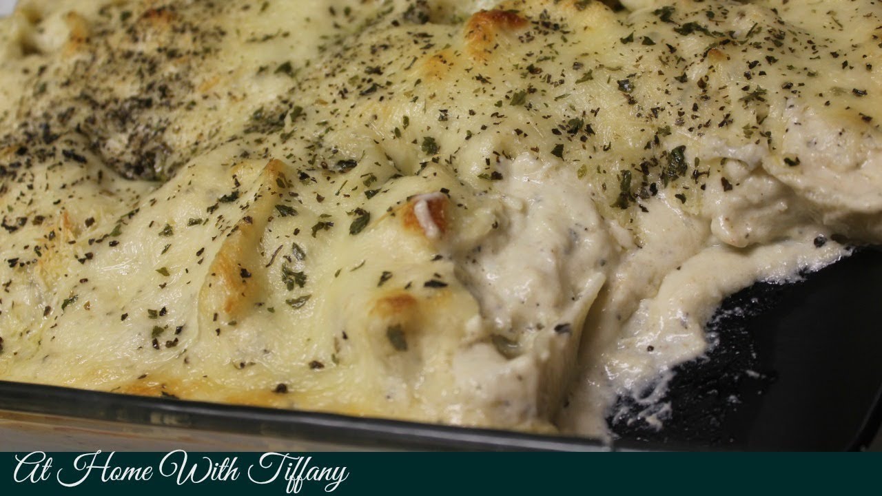 Cheesy Chicken Alfredo Stuffed Shells | Easy Recipes