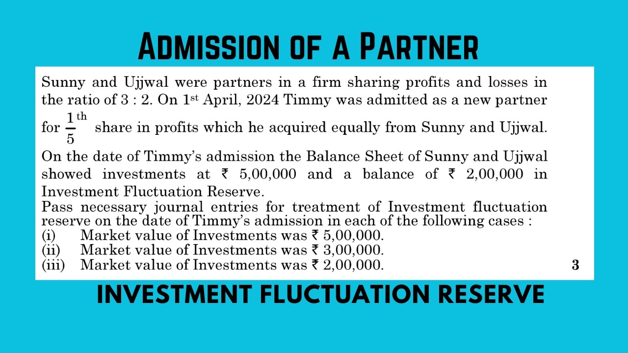 Sunny and Ujjwal were partners in a firm sharing profits and losses in the ratio of 3:2