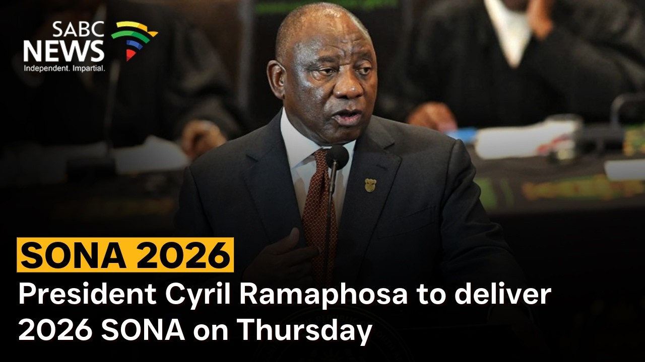 President Cyril Ramaphosa to deliver 2026 SONA on Thursday