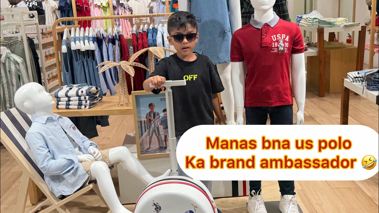 Manas bna brand ambassador of US polo ||masti time || #manasandnaitikshow #gamezone 