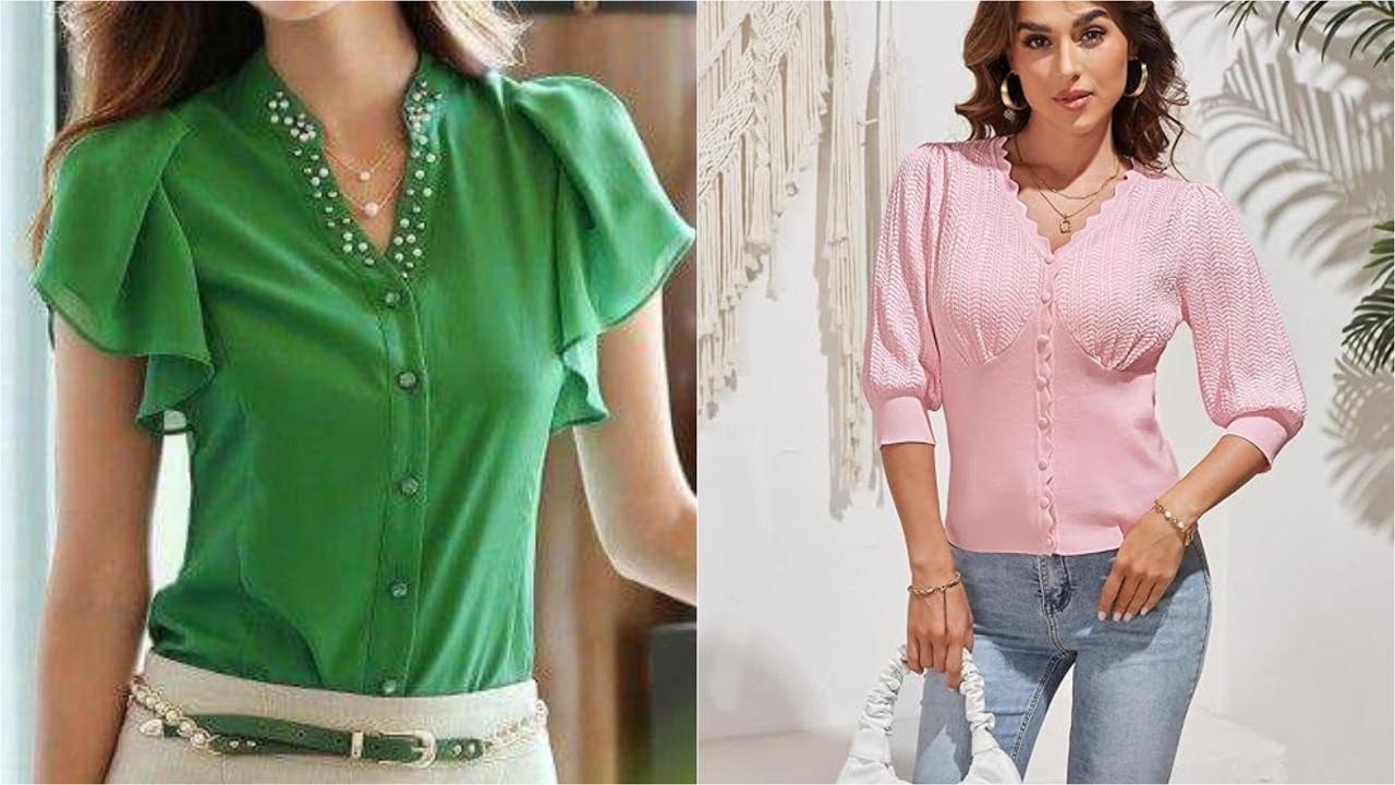 Moda 2026 BLUSAS BONITAS 100”Ideas De blusas bonitas MODELOS casuales 25/26 #fashion #shirts #style