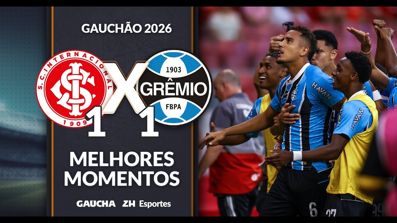 INTER 1x1 GRÊMIO | GRÊMIO CAMPEÃO GAÚCHO 2026 | MELHORES MOMENTOS | 08/03/2026