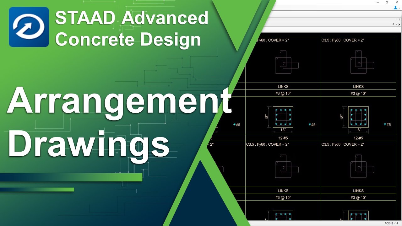 Producing General Arrangement Drawings in STAAD Advanced Concrete Design