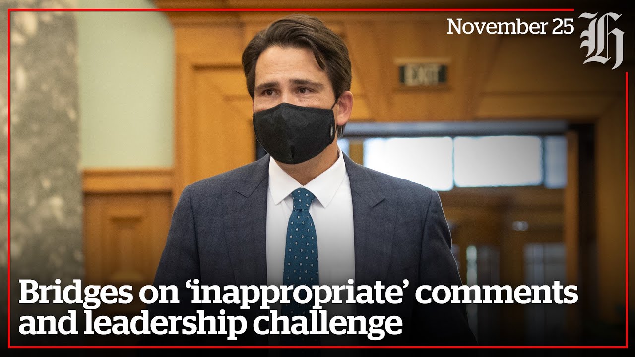 Simon Bridges on ‘inappropriate’ comments and leadership challenge
