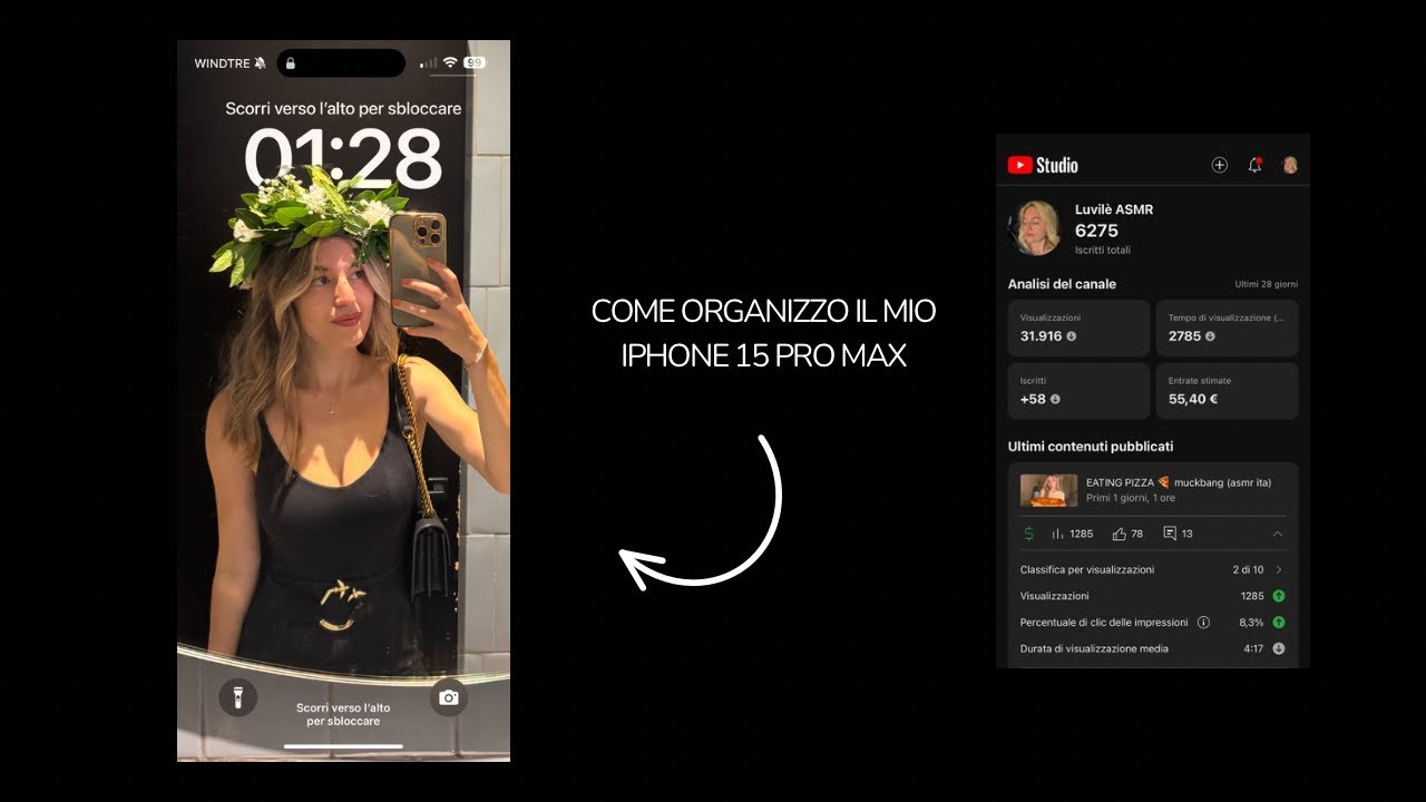 WHAT’S ON MY IPHONE 📲 IPhone 15 Pro Max (asmr ita)