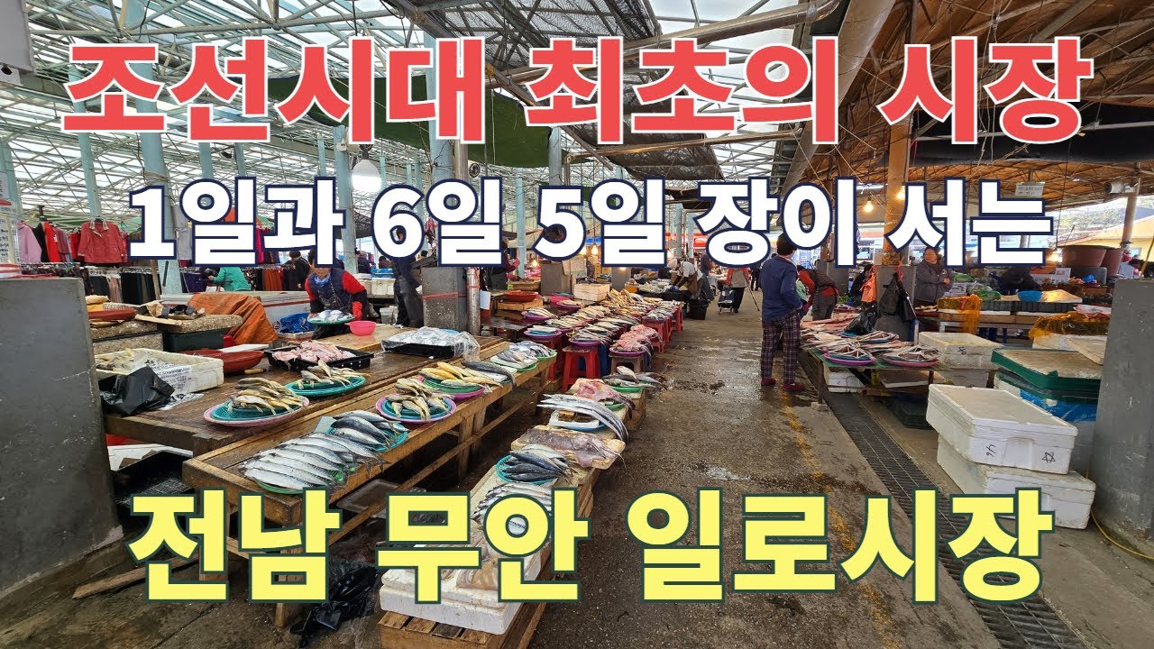 전라남도 전통시장 조선시대 최초의 시장 무안 일로 시장 (1일, 6일장)