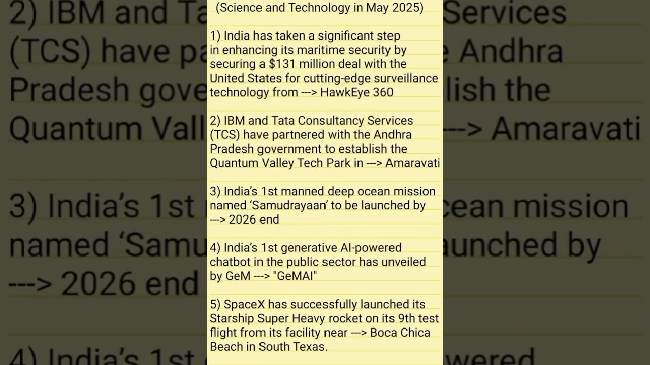 Science and Technology Current Affairs 2025 | Science Current Affairs 2025 | #science #Technology