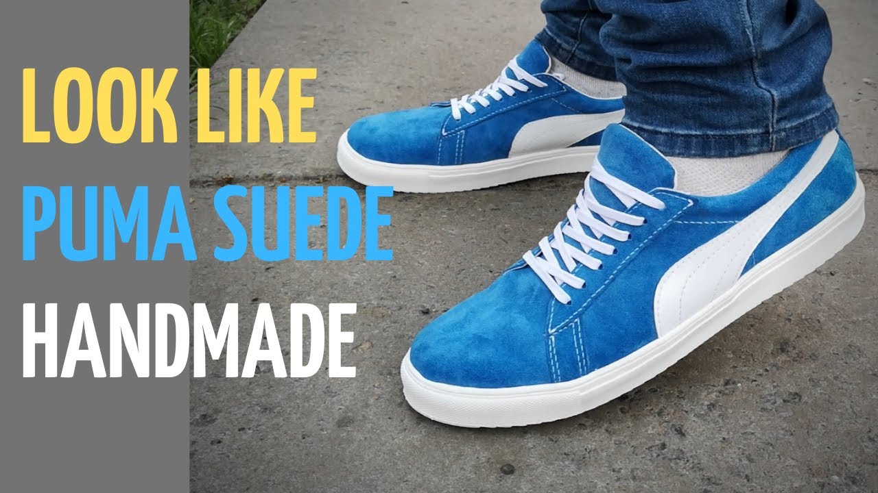Puma suede design snekears by handmade at home