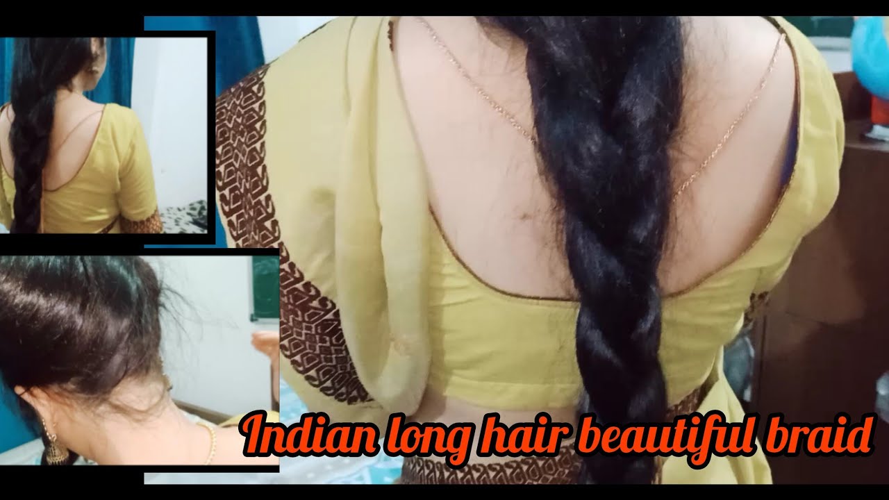 Indian long hair beautiful braid