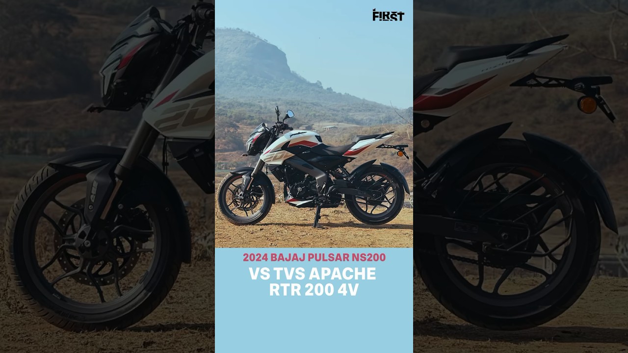 Bajaj Pulsar NS200 против TVS Apache RTR 200 4V (главный соперник!)