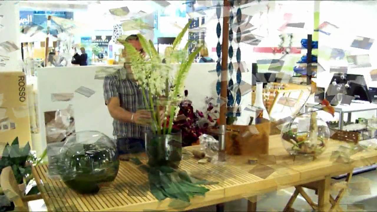 Flower arranging demonstration at Habitat by Galton Flowers -- 1 of 2