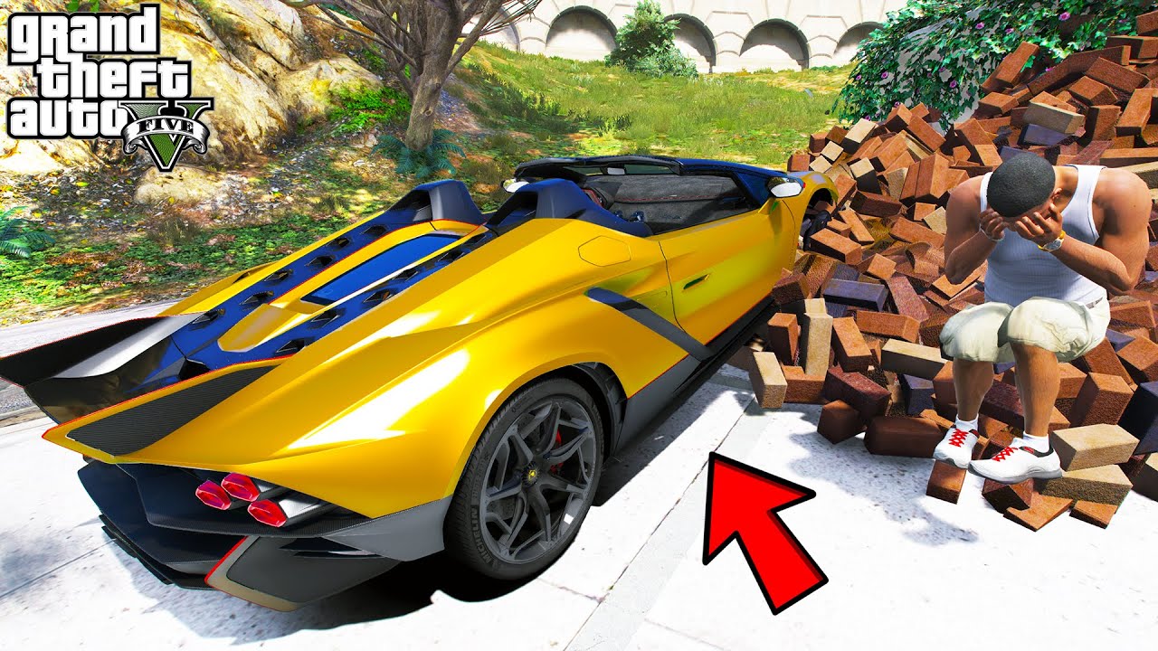 Franklin Crashed His Most Expensive Lamborghini In GTA 5 | SHINCHAN and CHOP