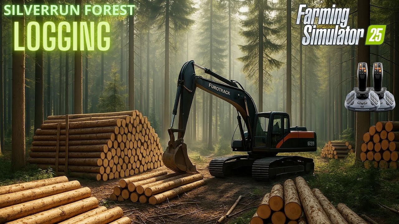 FS25 A Day of Logging, Mining & Construction in Silverrun Forest | Farming Simulator 25 Gameplay