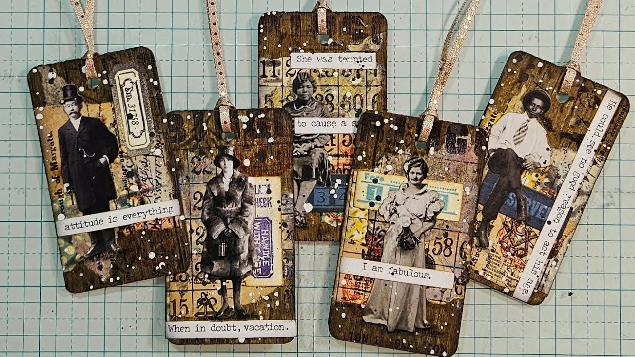 MASS MAKE mixed media Bookmarks!