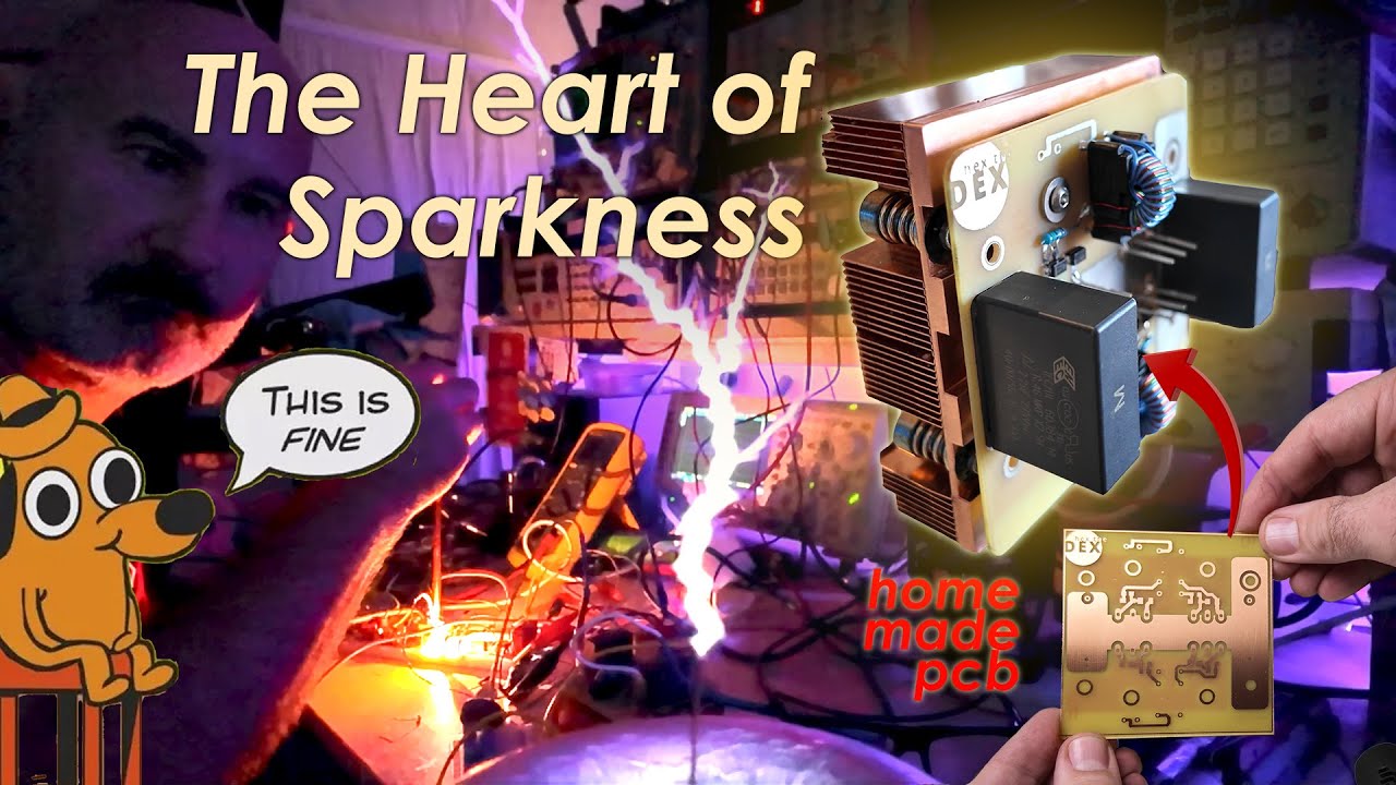 The Heart of Sparkness - Etching a full-bridge IGBT board for the HANDHELD tesla coil  Ep7