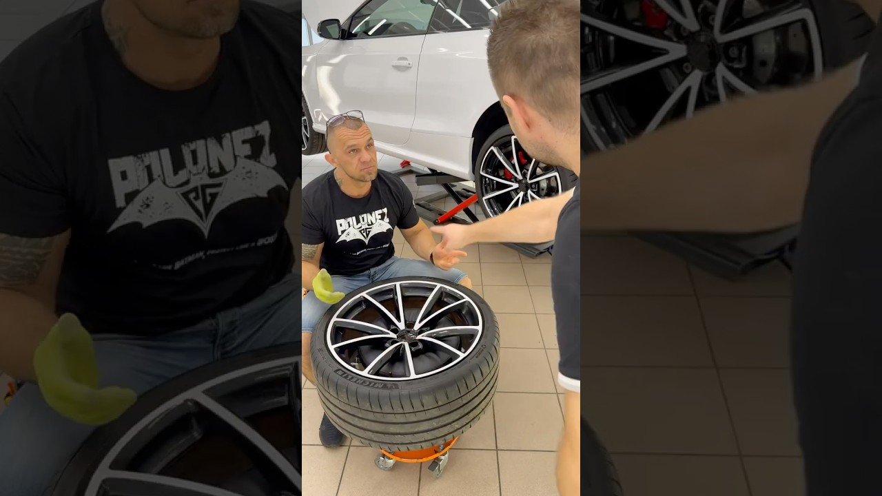Full Rim Wrap in Light Gray &ndash; Audi RS5 Transformation