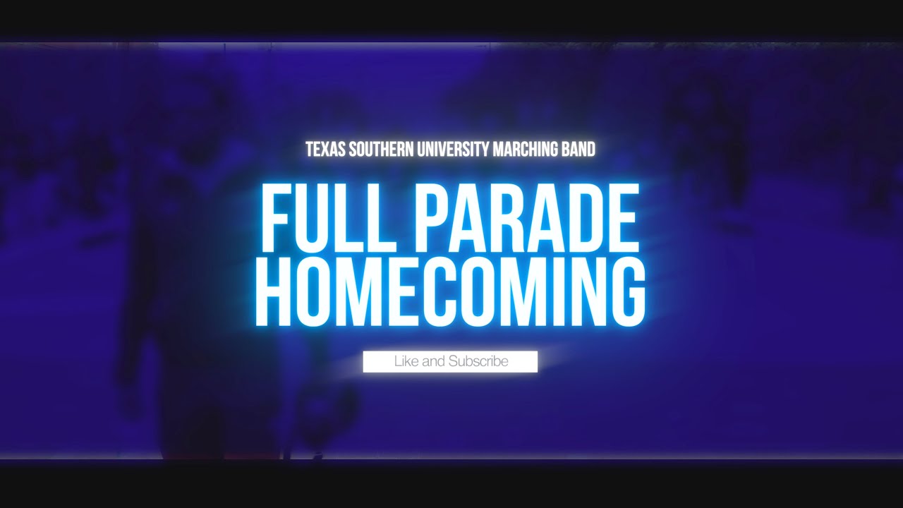 Homecoming Parade | Texas Southern “Ocean of Soul” Marching Band and Motion 22 | Hoco Parade