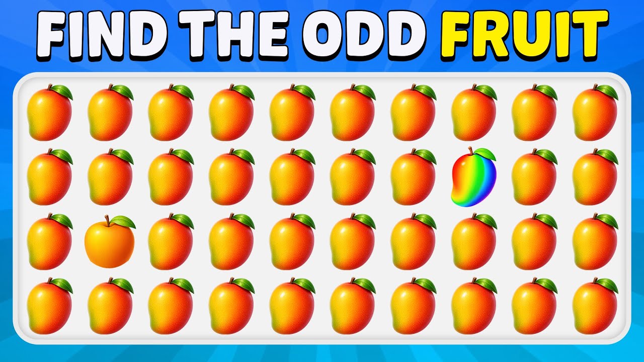Find the Odd One Out 🍒 | Fruit Edition | Only 1% Can Spot It Quickly 🤯 | 40 Levels | Piggy Quiz