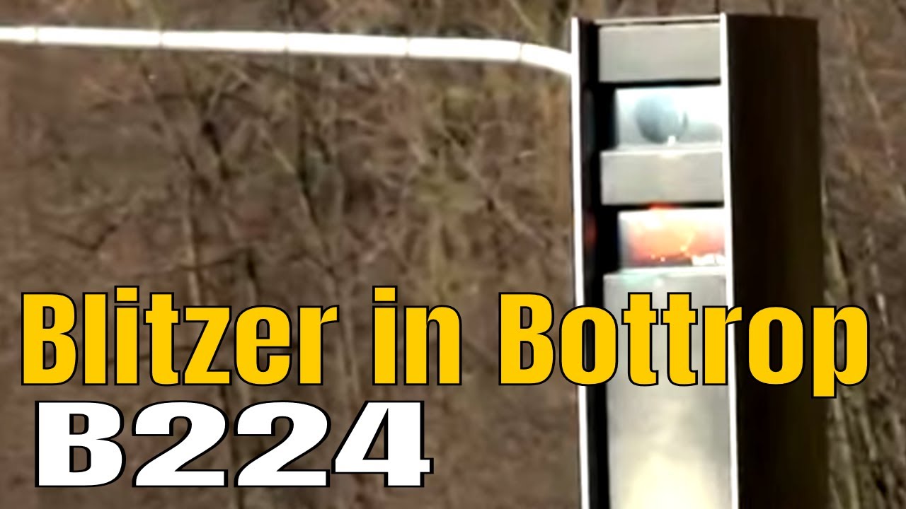 Blitzer in Bottrop l&ouml;st aus bei &uuml;berh&ouml;hter Geschwindigkeit - Radarfalle auf der B224
