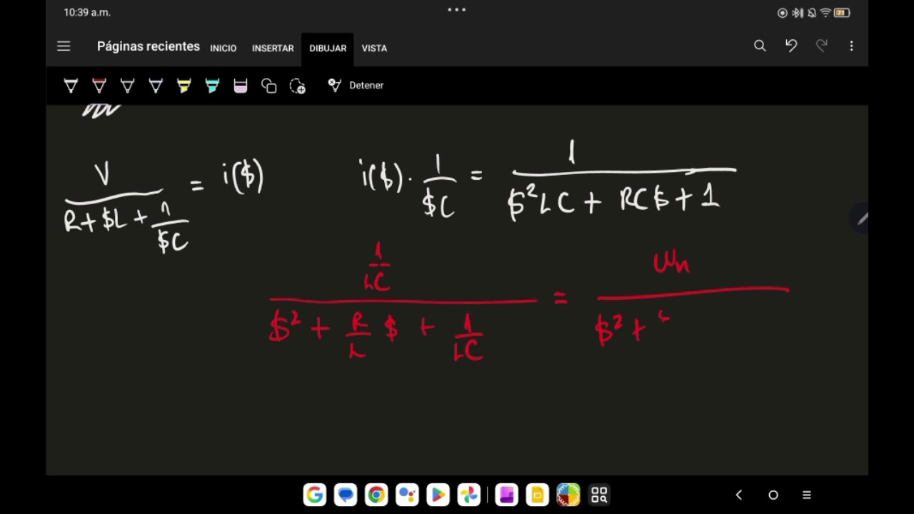 Simulación del régimen transitorio