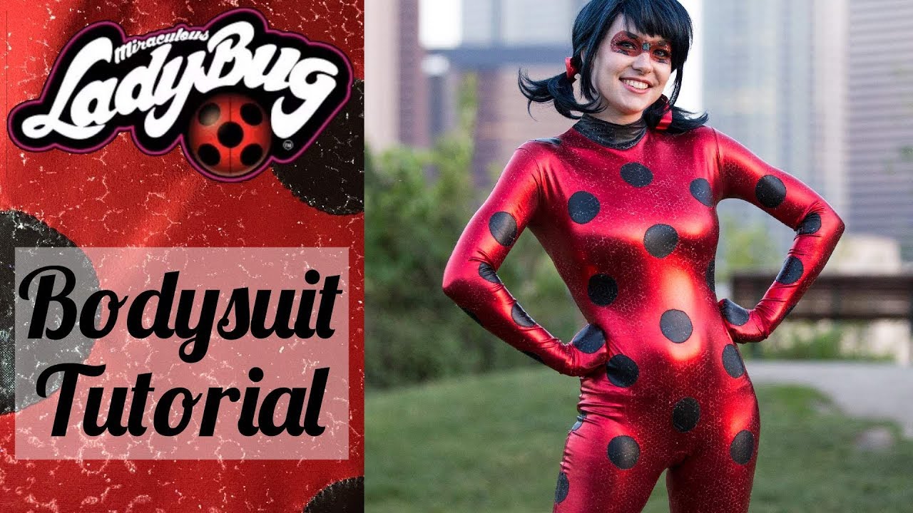 Ladybug Costume Tutorial - Textured Bodysuit + Gloves & Shoe Covers