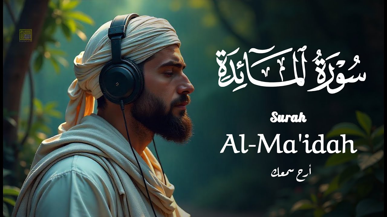 سورة المائدة كاملة - القارئ علاء عقل [ الختمة المرتلة ] Surah Al-Maidah - Alaa Aqel