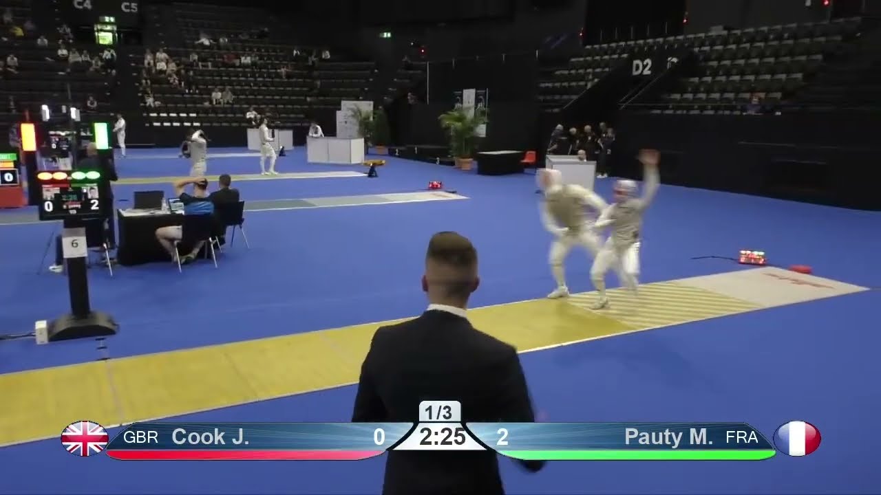 Euro Champs 2024 SMF - L16 - Jaimie Cook GBR v Maxime Pauty FRA