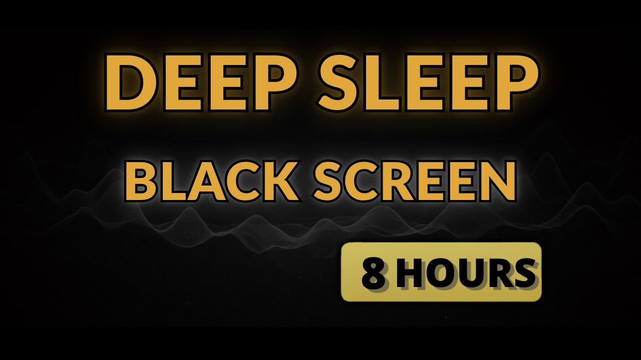 Brown Noise for Deep Sleep (Extra Dark) | 8 Hours Continuous