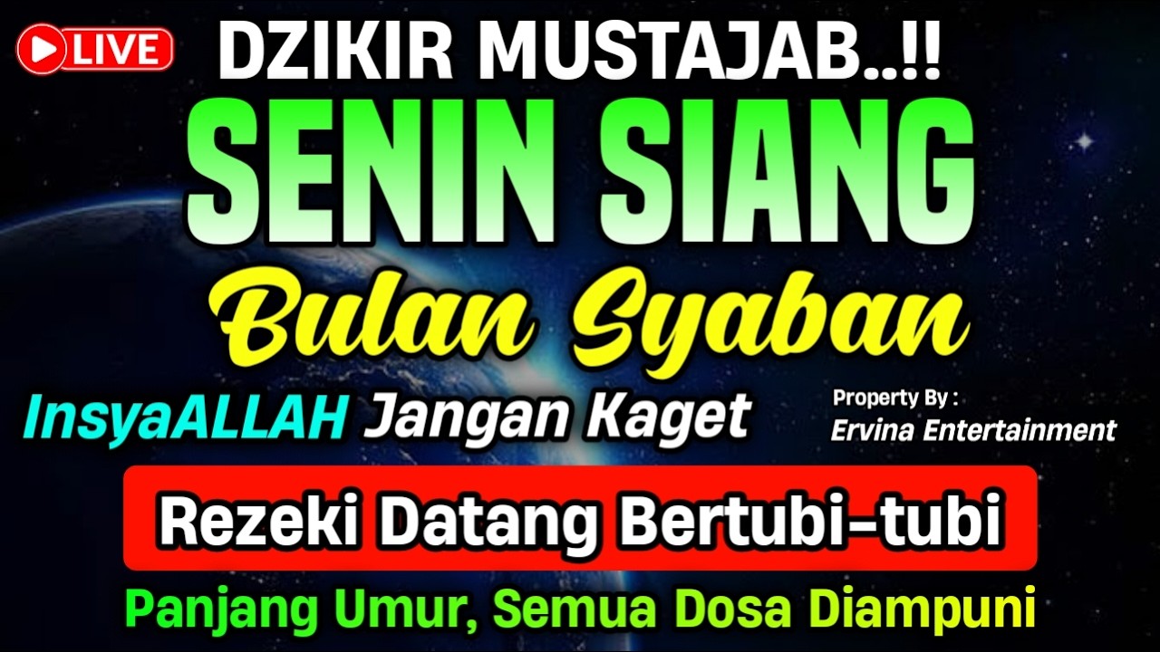 DZIKIR SIANG HARI SENIN MUSTAJAB.!! InsaAllah Rezeki Datang Bertubi Tubi | Qori : Ust. Tajul Arifin