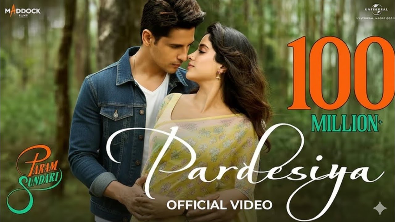 Pardesiya - Param Sundari | Sidharth M, Janhvi K |Sachin-Jigar, Sonu Nigam, Krishnakali, Amitabh b