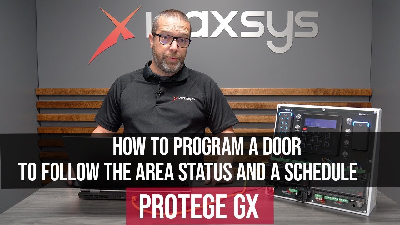 How To Program a Door to Follow The Area Status And a Schedule With ICT Protege GX