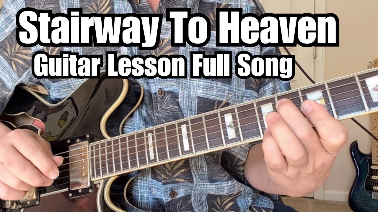LED ZEPPELIN Guitar Lesson STAIRWAY TO HEAVEN w/Tab & Solo