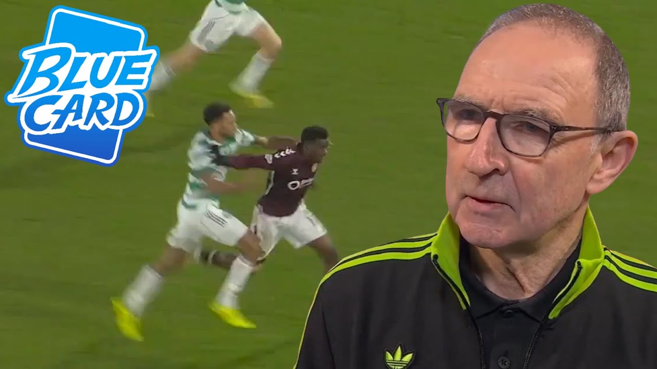 IT WAS A BLUE CARD??? MARTIN O'NEILL CLAIMS IT WAS NEVER A RED CARD FOR TRUSTY! #SPFL #CELTIC