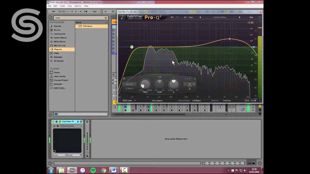 Quick tip: EQing a Roland TR-909 kick drum with FabFilter ProQ2