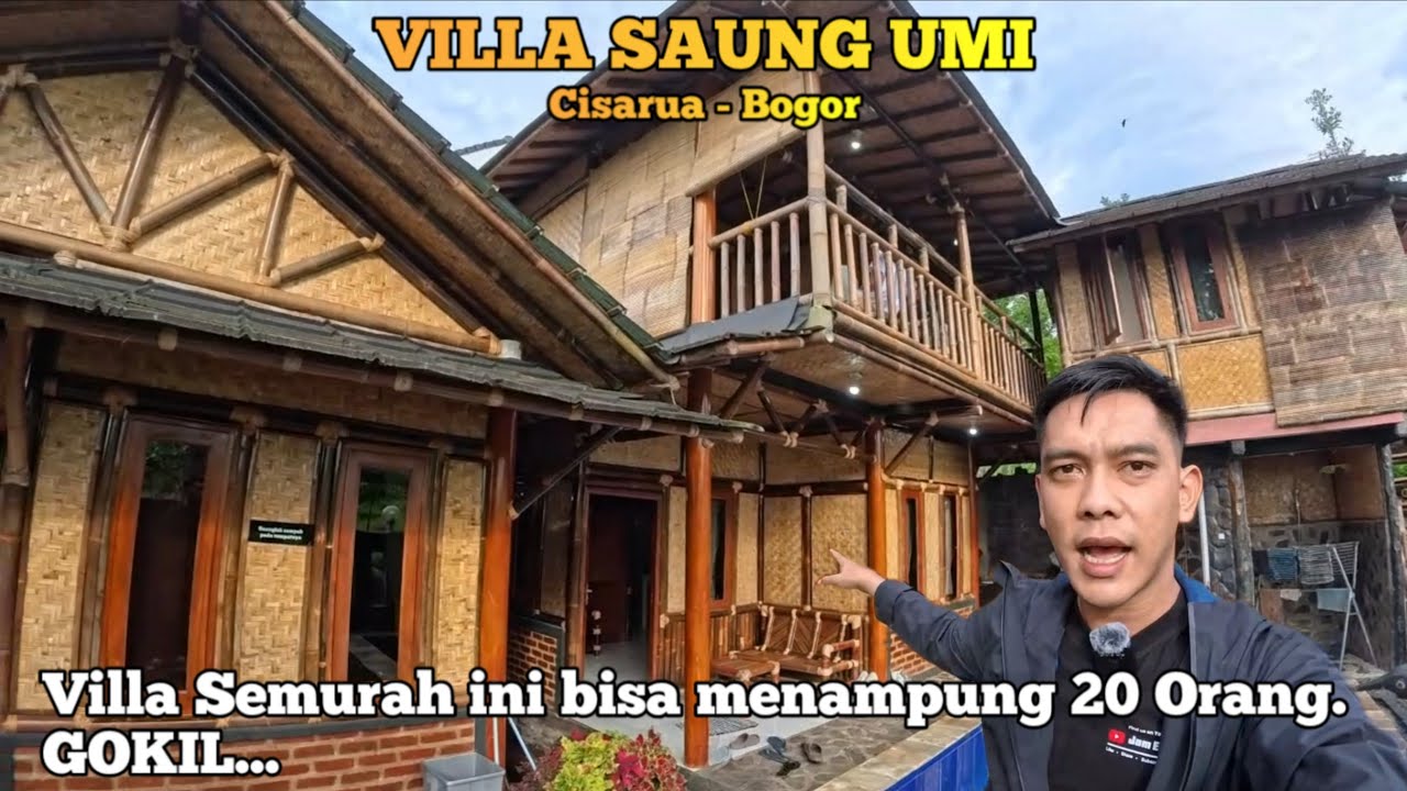 Review Villa Saung Umi Cisarua Bogor yang bisa menampung 20 orang - Villa Dengan Harga Terjangkau