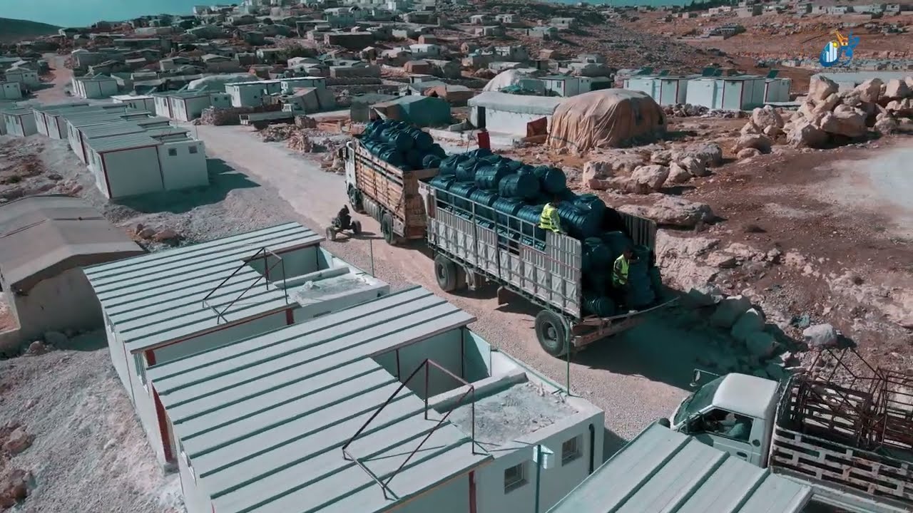 برومو لمشروع بناء 600 وحدة سكنية في دير حسان بريف إدلب