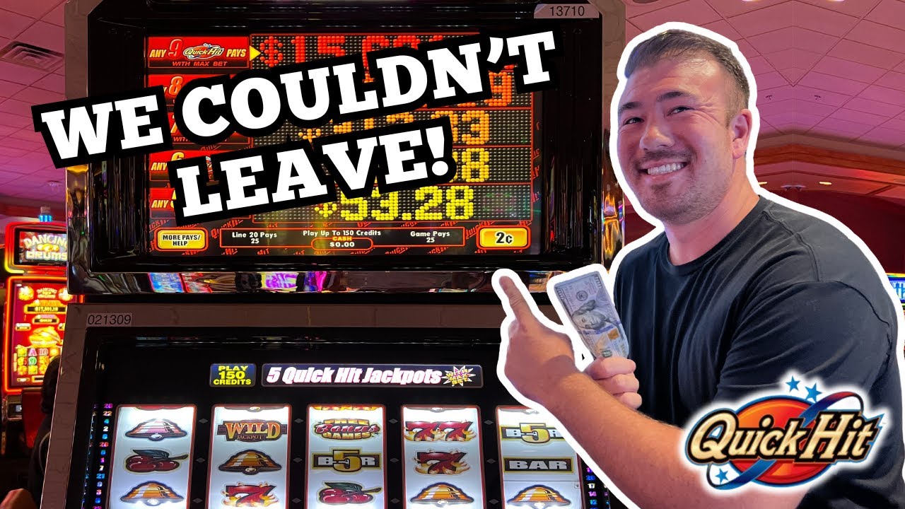 We Couldn't Leave! 🤑🎰 Giant Quick Hit Slot Machine!