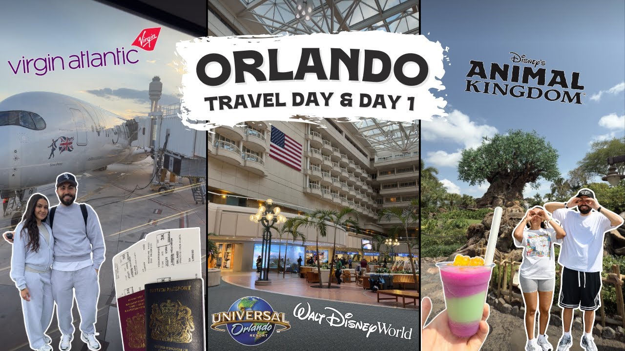 DISNEY WORLD TRAVEL DAY 🇺🇸🌴 | LONDON TO ORLANDO | VIRGIN ATLANTIC UPPER CLASS ✈️