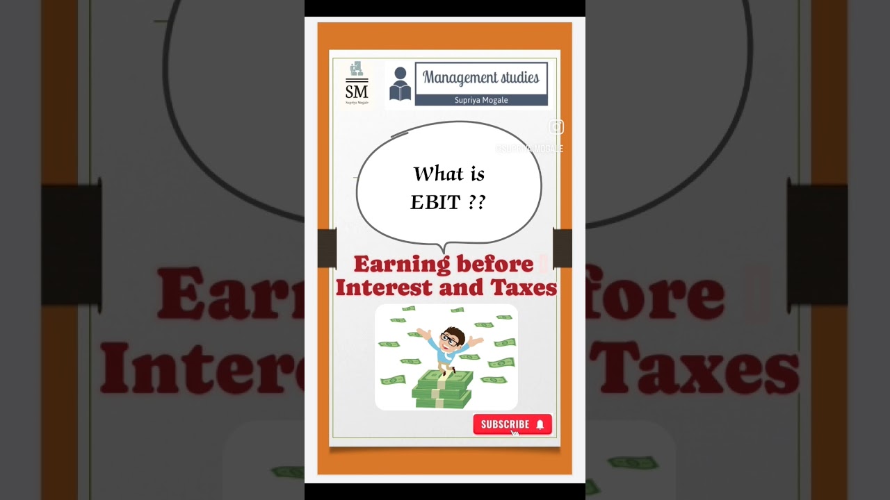 #managementstudies #education #ebit #tax #profit #finance #management #mcom #mba