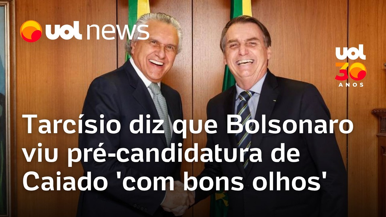 Tarcísio sobre pré-candidatura de Caiado: 'Bolsonaro viu com bons olhos'