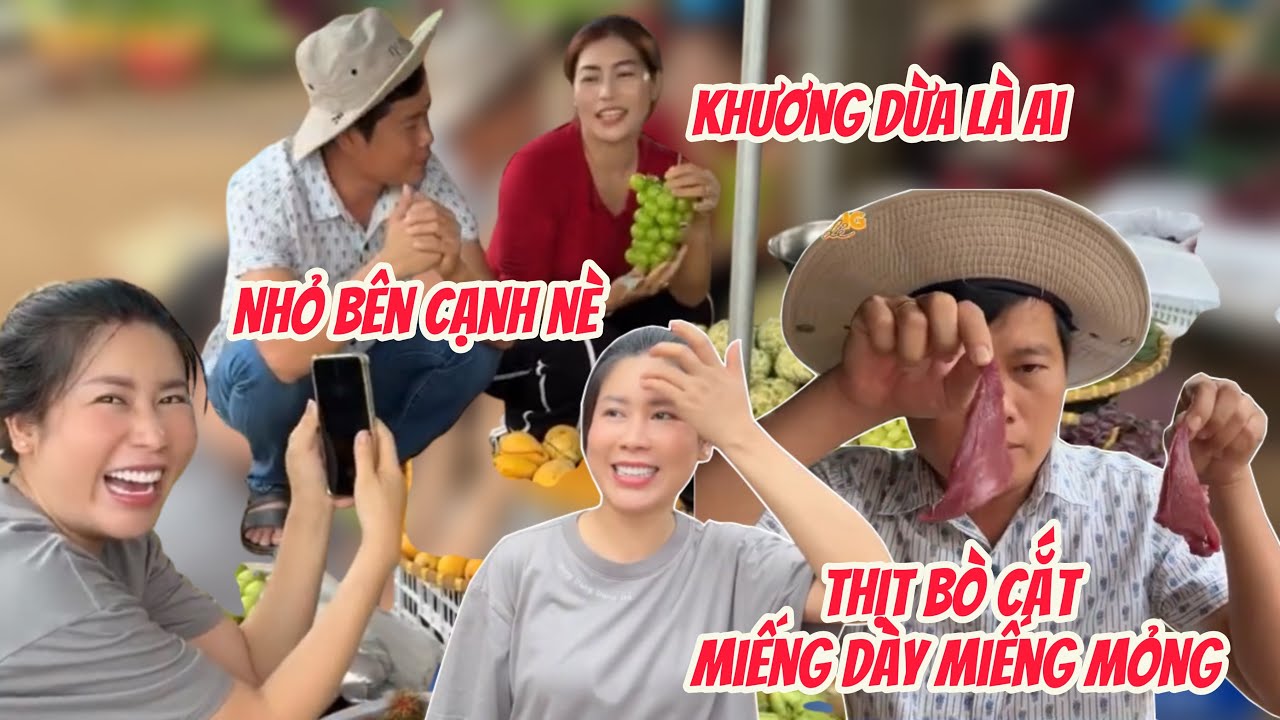 Sáng sớm SP Khương Dừa đi chợ tấu hài chọc ghẹo bà con Siêu Vui|Dung Dăng Dung Dẻ Channel