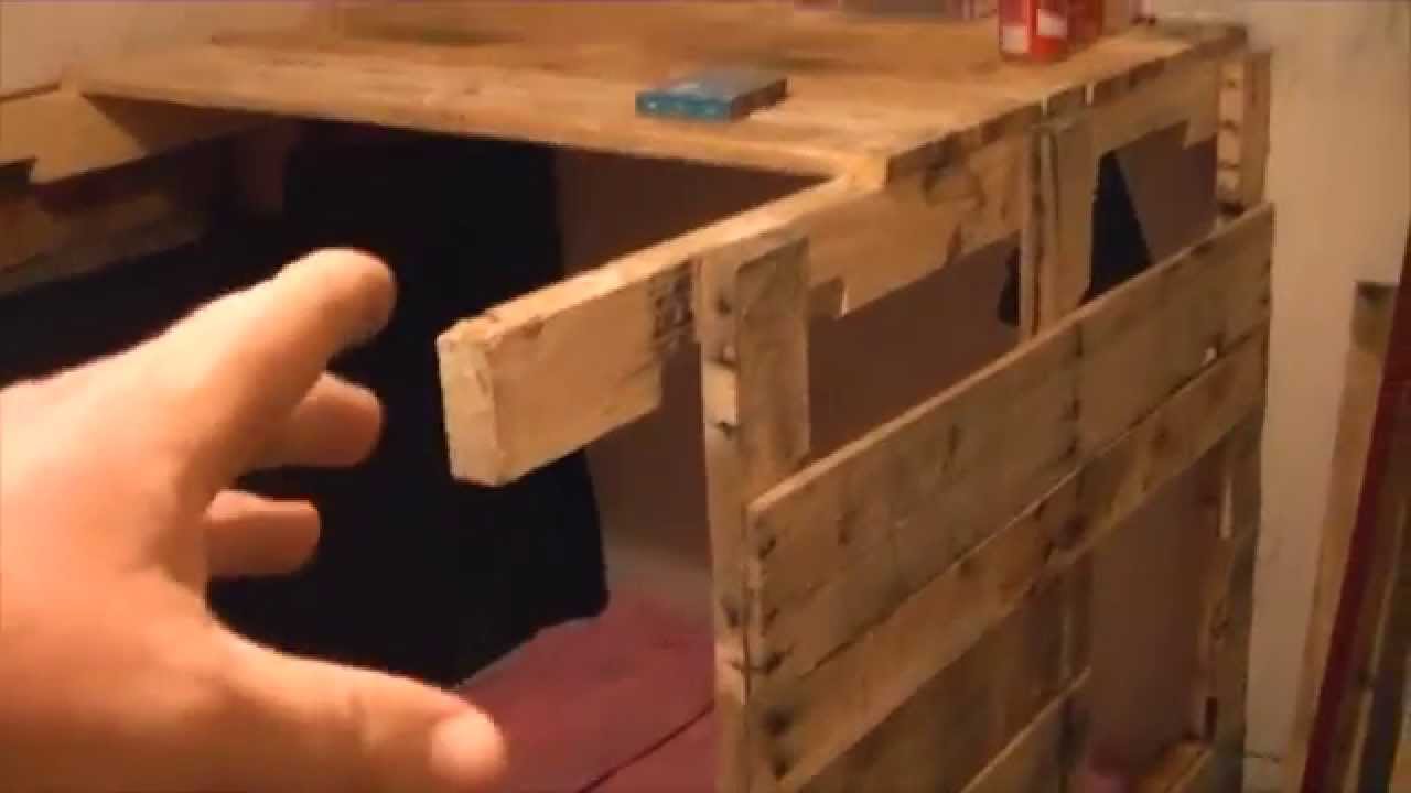 Bed made from Pallets.