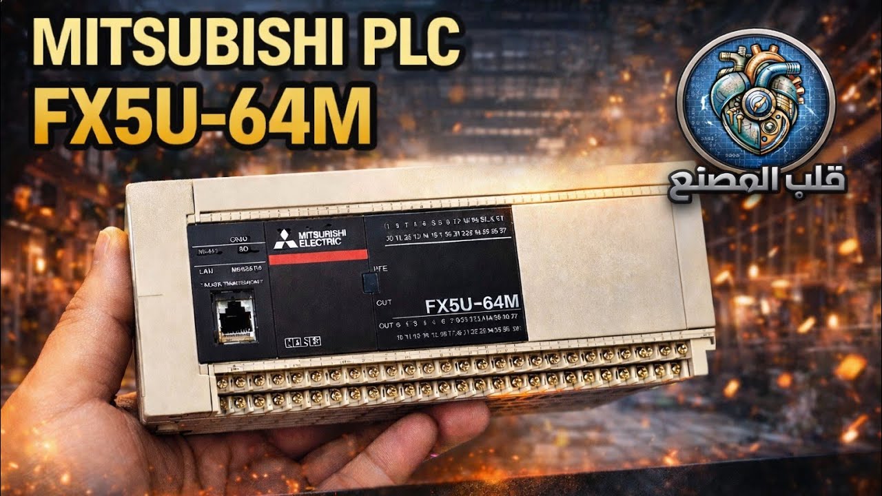 طريقة فك وتركيب PLC FX5U-64M ميتسوبيشي   