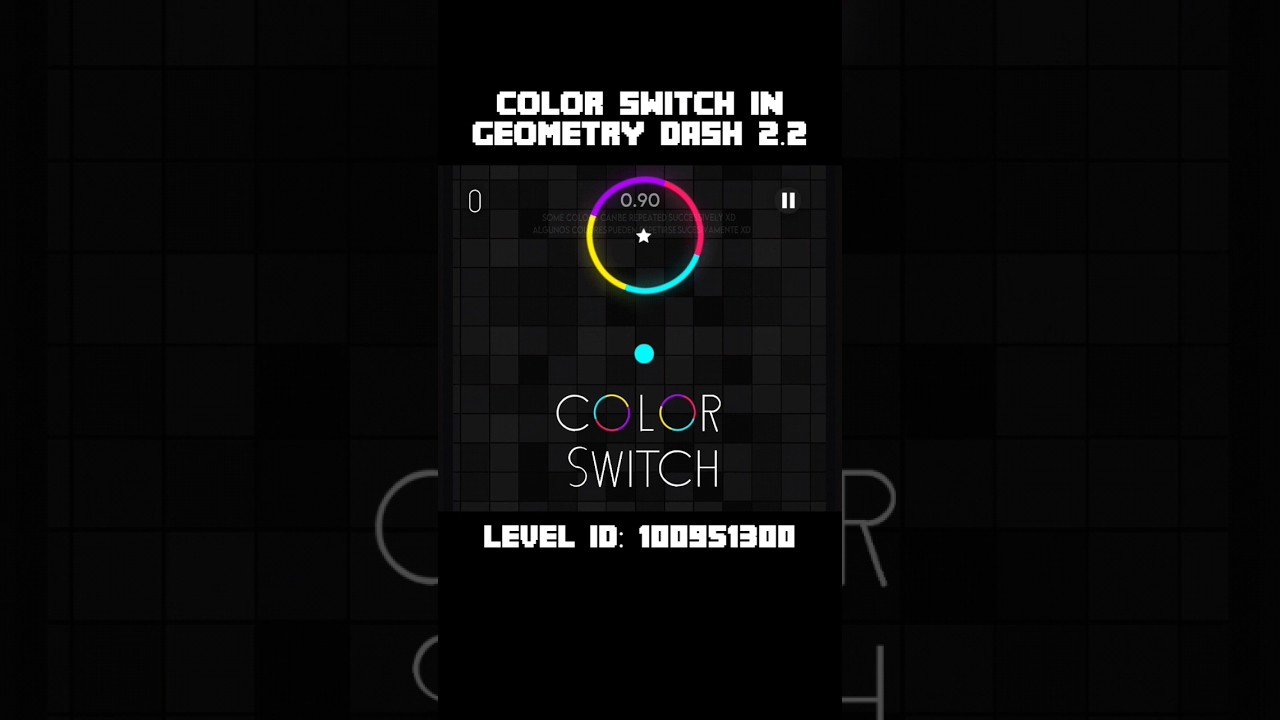 Color Switch Recreated in Geometry Dash 2.2 