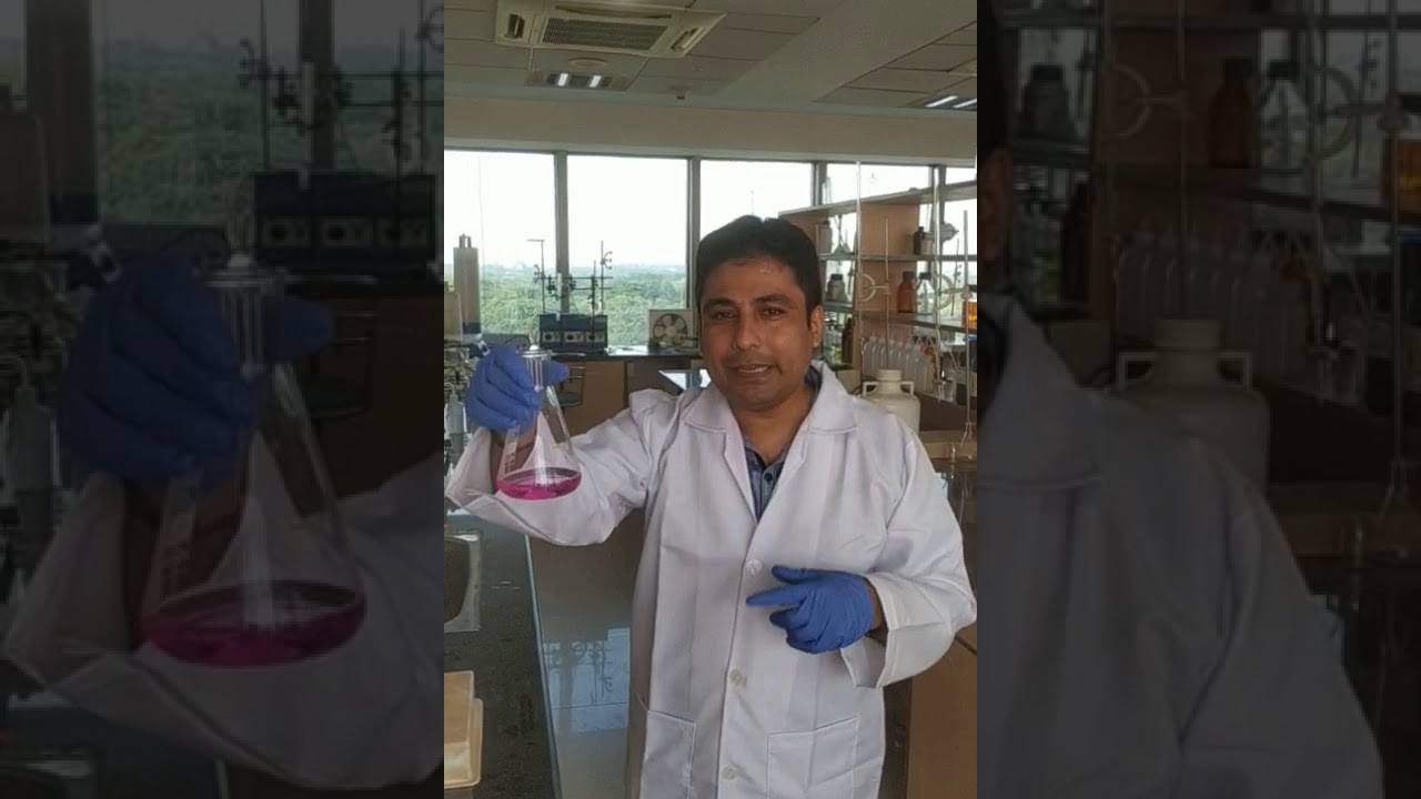 Experiment on Determination of Alkalinity of Water.