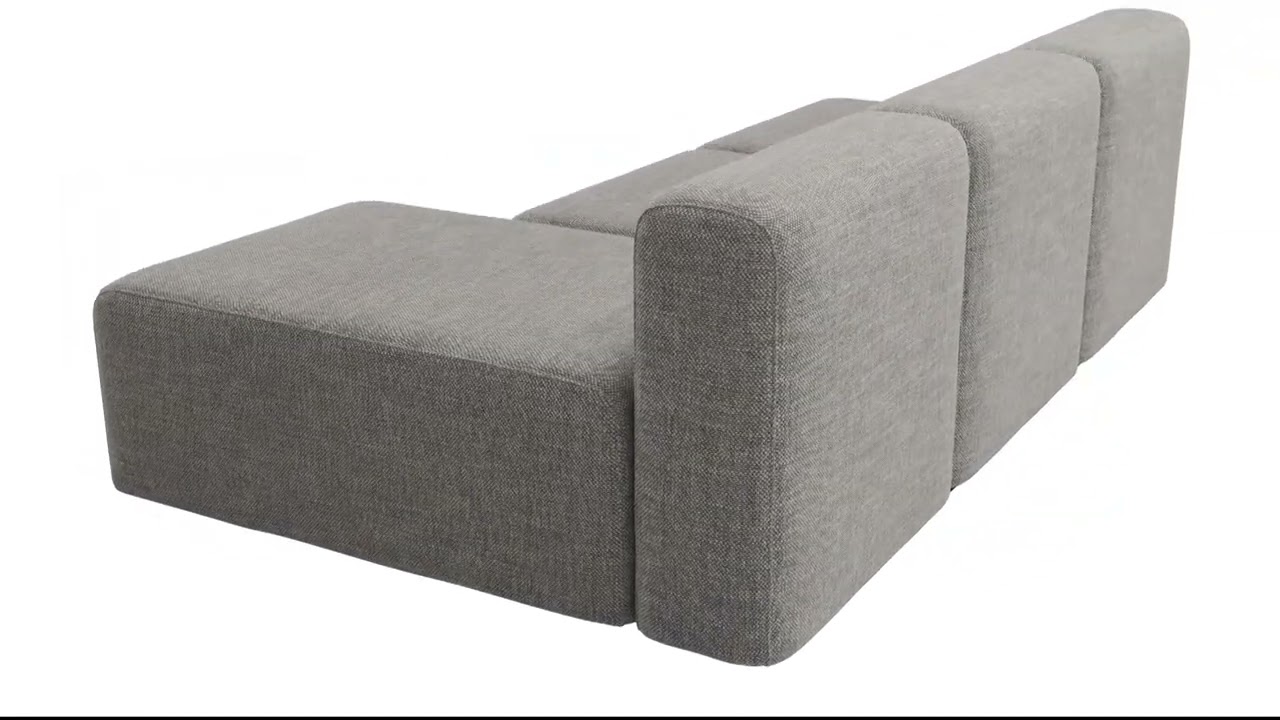 CGTech Rendering - Modular 3-Seater Sofa | Before & After 3D Rendering Showcase