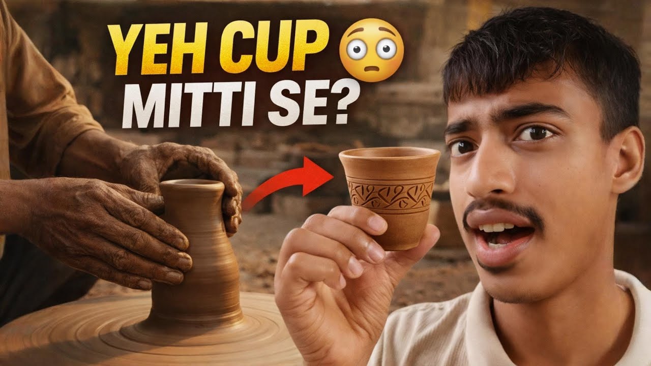 मिट्टी से कप कैसे बनता है? 😱 | traditional Pottery Making in India 