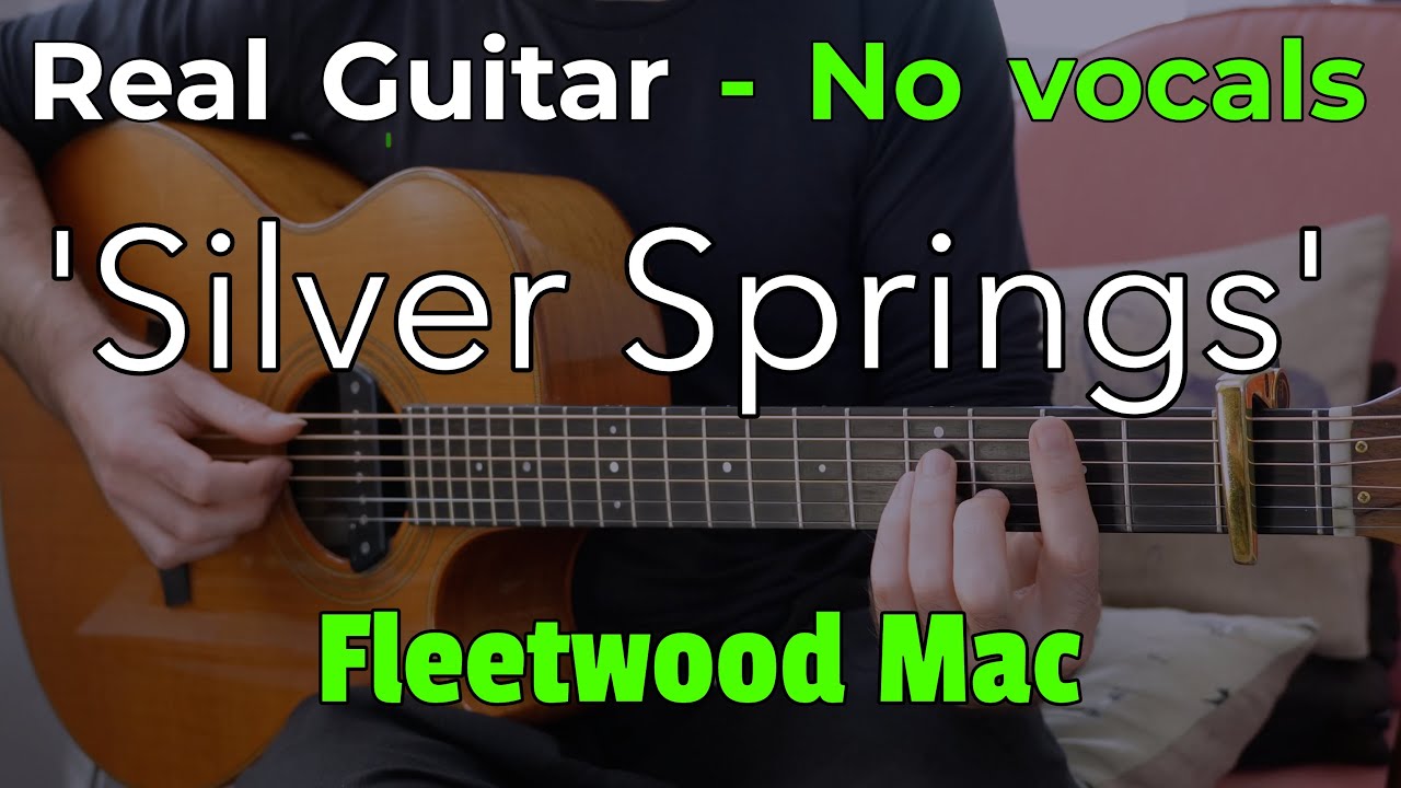 Silver Springs – Fleetwood Mac (Acoustic Karaoke in C) | No Vocals • 89 BPM