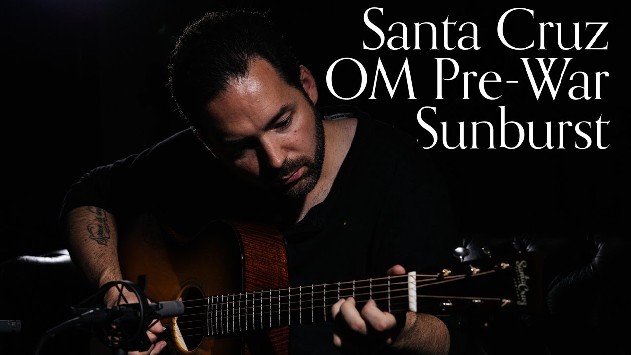 Santa Cruz OM Pre-War Sunburst, Fiddleback Mahogany & Adirondack Spruce | Carl Miner