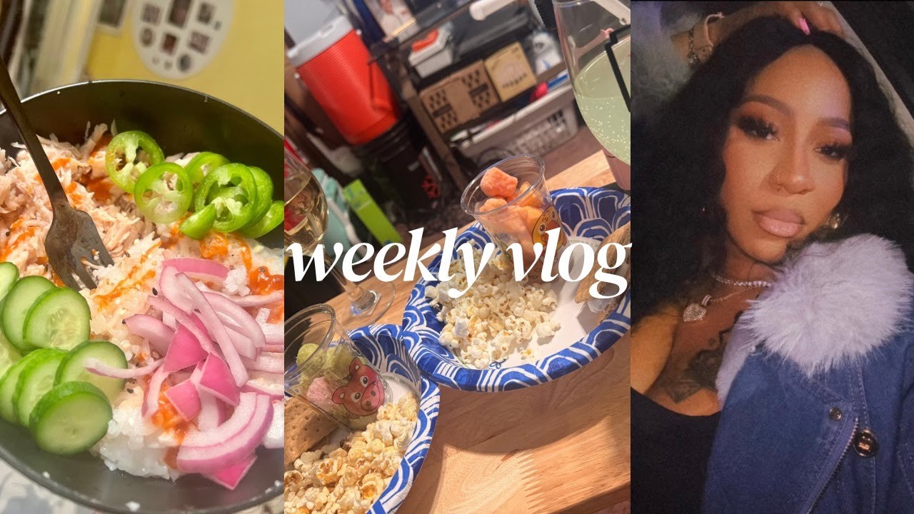 WEEKLY VLOG | Work With Me, New Hyper-Fixation Meal?, Movie Night & All-Night Party